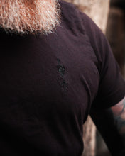 Load image into Gallery viewer, Skull and Trident Logo Shirt (Oxblood Black)