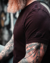 Load image into Gallery viewer, Skull and Trident Logo Shirt (Oxblood Black)